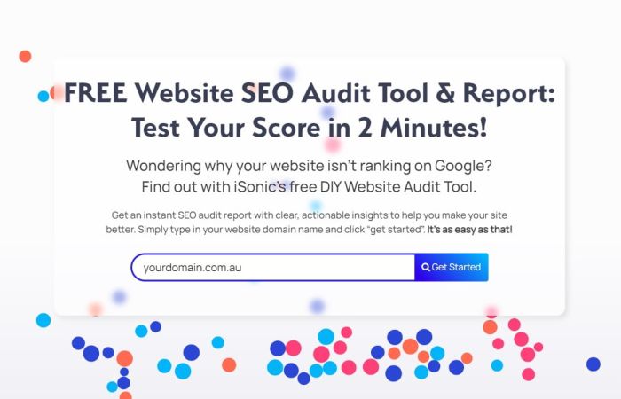 free seo audit tool isonic digital marketing agency search engine optimisation cleveland brisbane