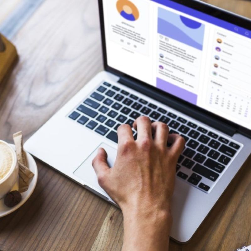 A business listing profile open on a laptop, the kind of listing local customers check before they call