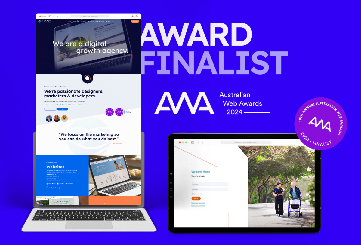 australian web awards finalist 2023 isonic digital 